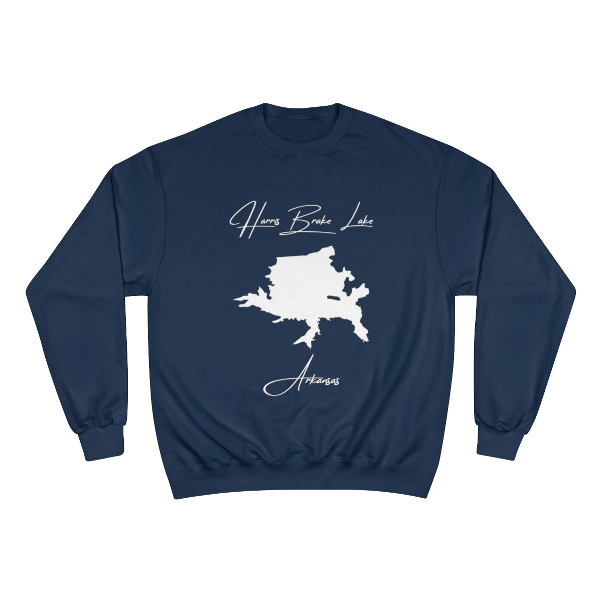 Arkansas  Harris  Brake  Lake  Sweatshirt  front  position  view  from  front  navy.webp