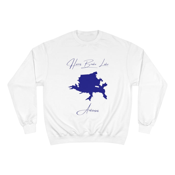 Arkansas  Harris  Brake  Lake  Sweatshirt  front  position  view  from  front  white.webp