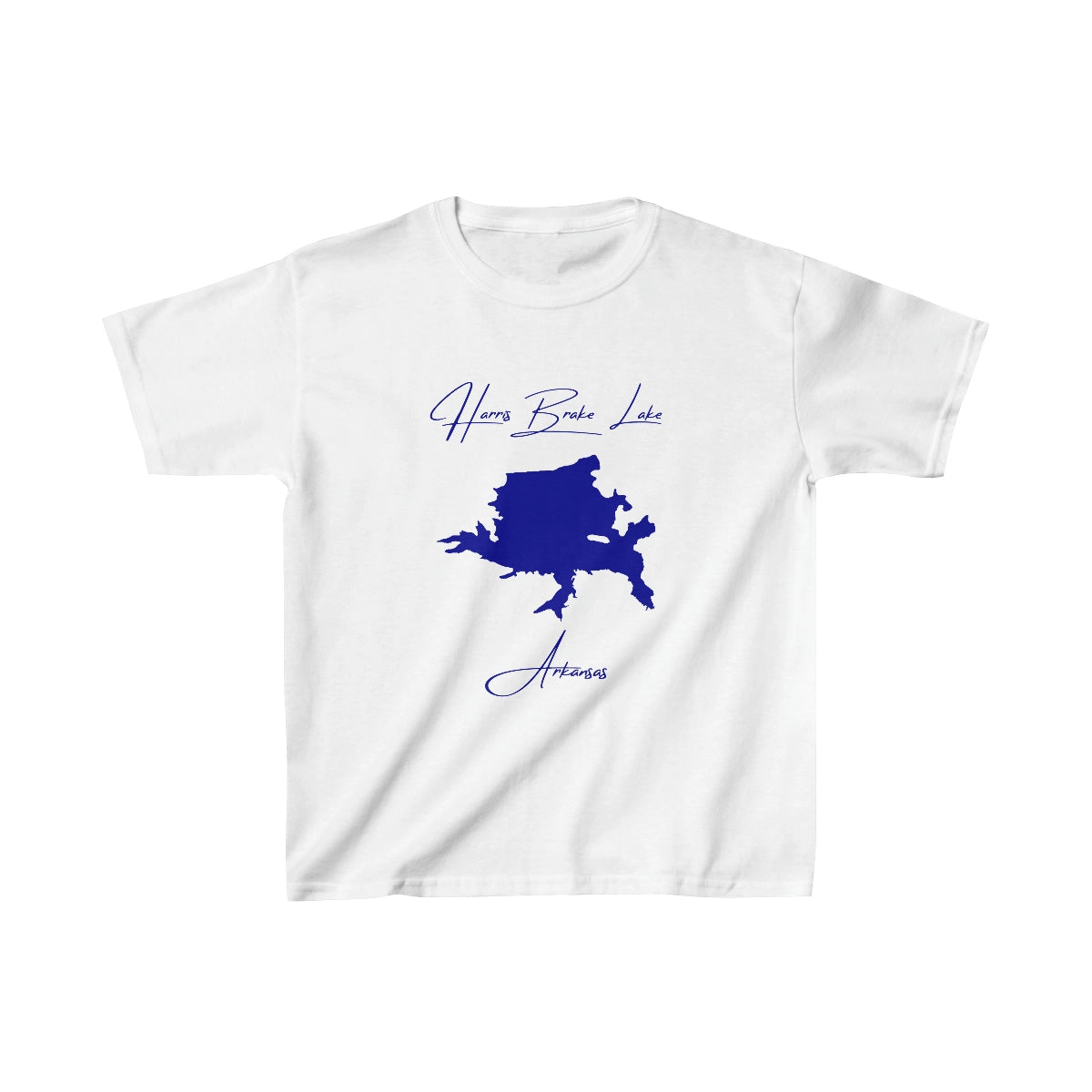 Arkansas  Harris  Brake  Lake  Youth  T-shirt  front  position  view  from  front  white.webp