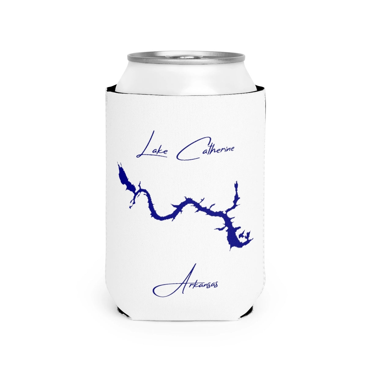 Arkansas  Lake  Catherine  Can  Koozie  front  position  view  from  front-2  white.webp