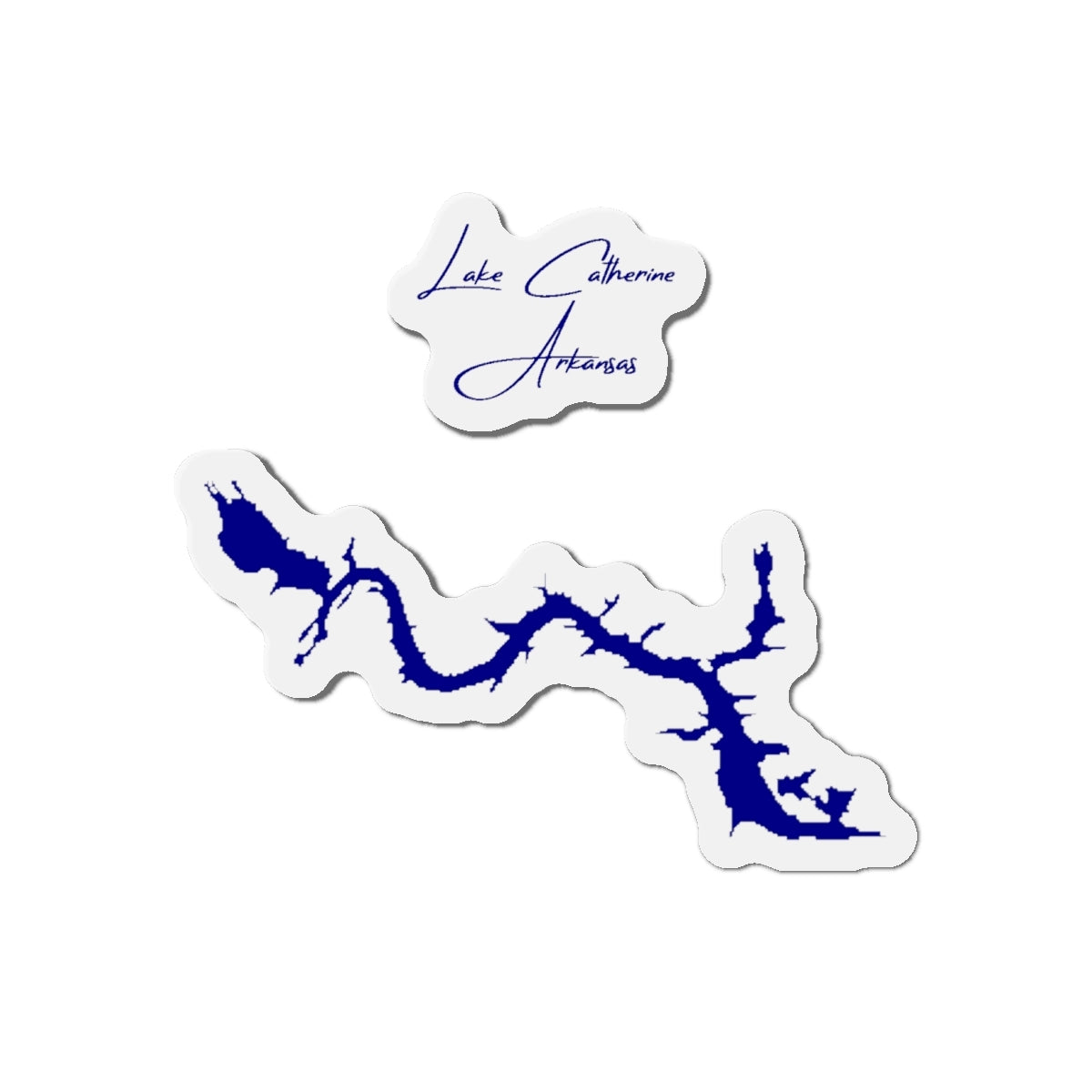 Arkansas  Lake  Catherine  Die  Cut  Magnet  front  position  view  from  front  4  x  4.webp
