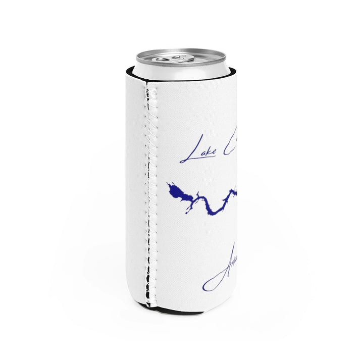 Arkansas  Lake  Catherine  Slim  Can  Koozie  all  position  view  from  right  white.webp