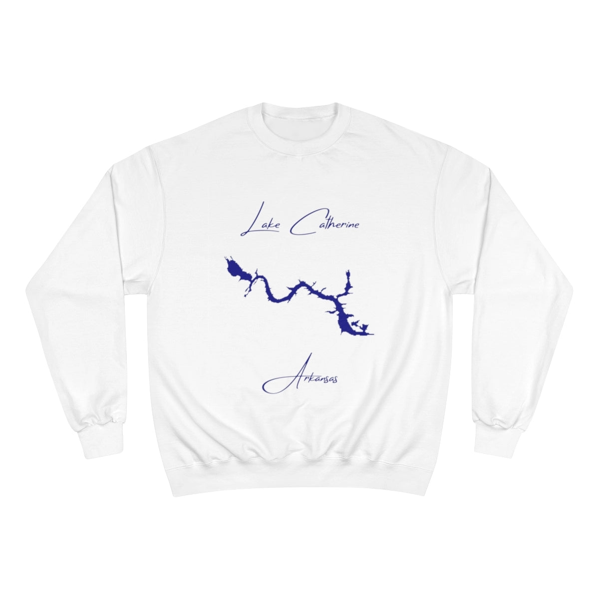 Arkansas  Lake  Catherine  Sweatshirt  front  position  view  from  front  white.webp