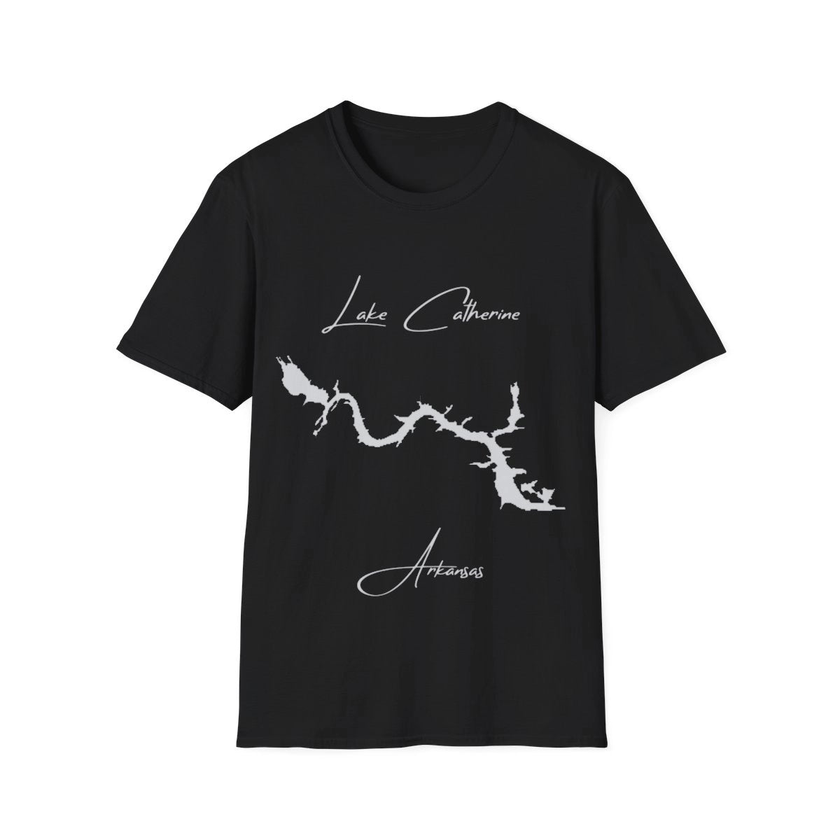 Arkansas  Lake  Catherine  T-shirt  front  position  view  from  front  black.webp