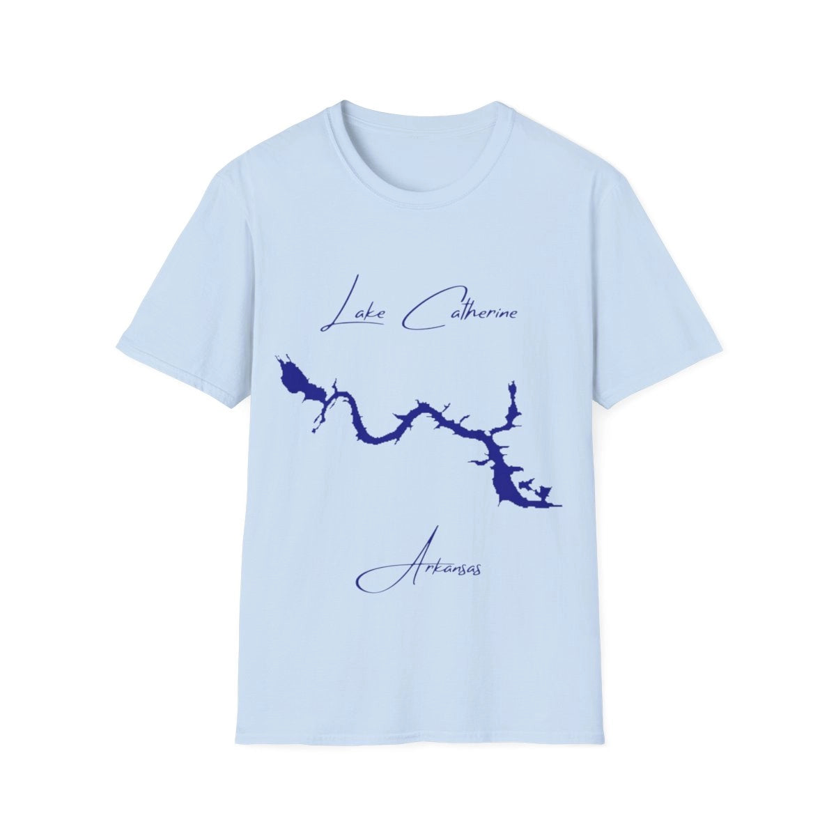Arkansas  Lake  Catherine  T-shirt  front  position  view  from  front  light  blue.webp