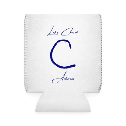 Arkansas  Lake  Chicot  Can  Koozie  front  position  view  from  front-1  white.webp