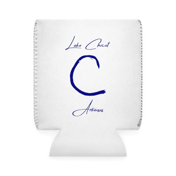 Arkansas  Lake  Chicot  Can  Koozie  front  position  view  from  front-1  white.webp