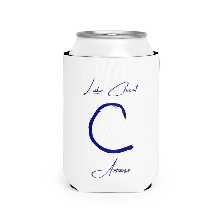 Arkansas  Lake  Chicot  Can  Koozie  front  position  view  from  front-2  white.webp
