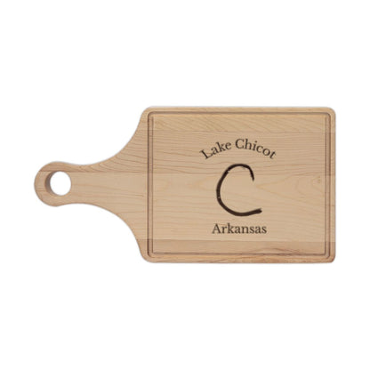 Arkansas  Lake  Chicot  Engraved  Cutting  Board  front  position  view  from  front  maple.webp