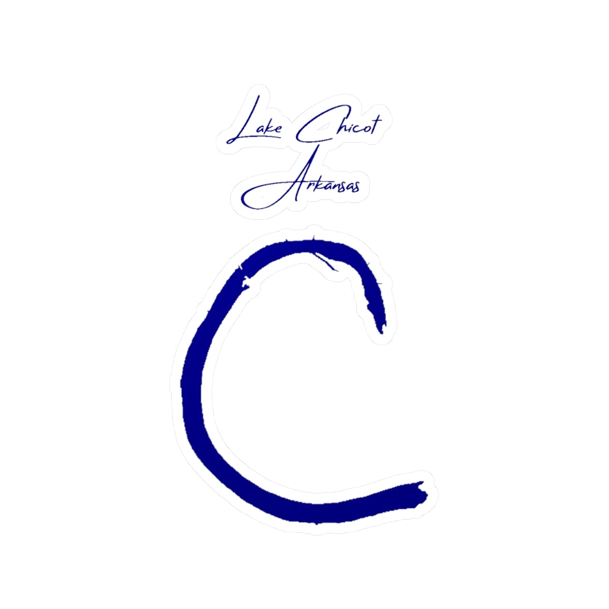 Arkansas  Lake  Chicot  Vinyl  Decal  other  position  view  from  front  4  x  6.webp