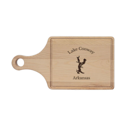 Arkansas  Lake  Conway  Engraved  Cutting  Board  front  position  view  from  front  maple.webp