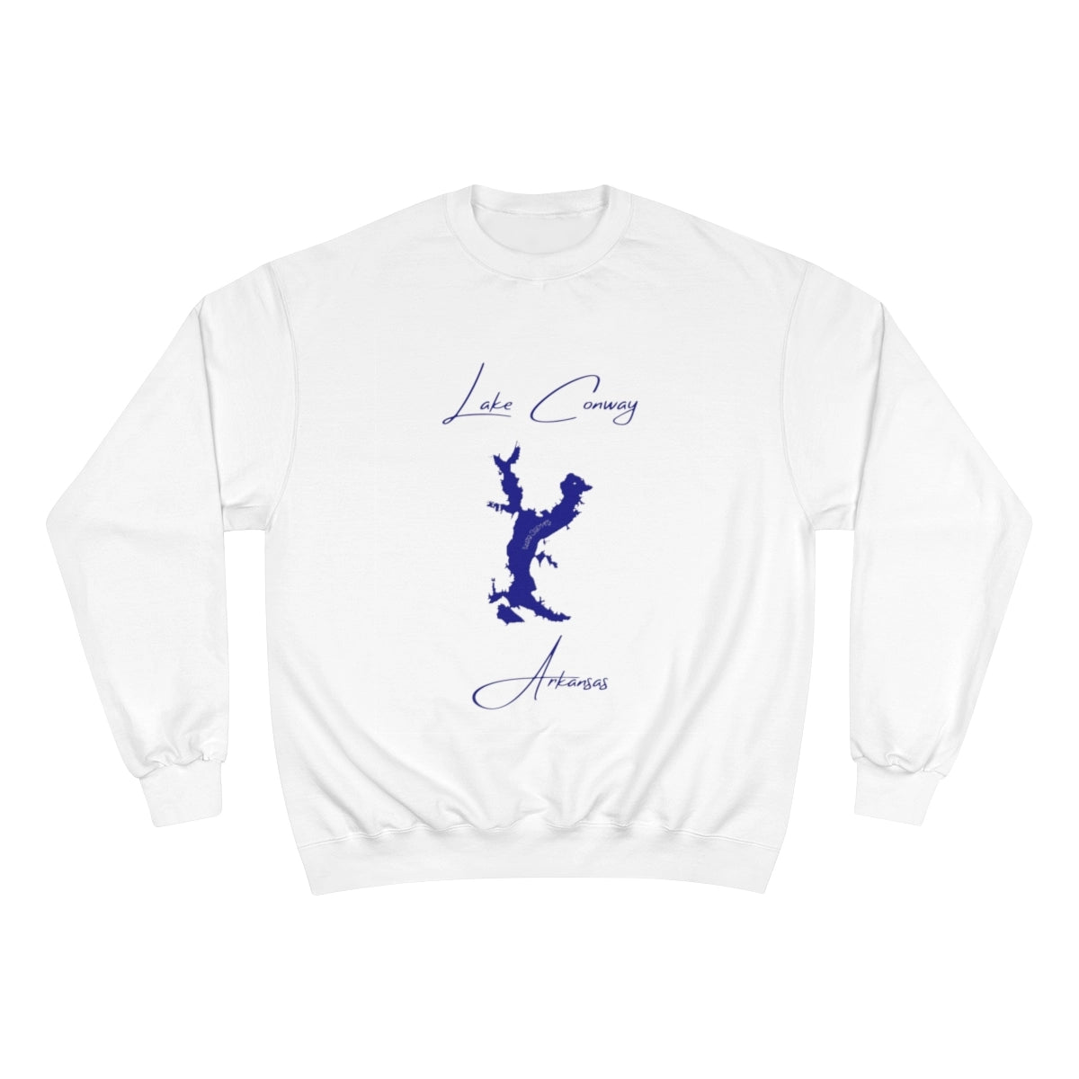 Arkansas  Lake  Conway  Sweatshirt  front  position  view  from  front  white.webp