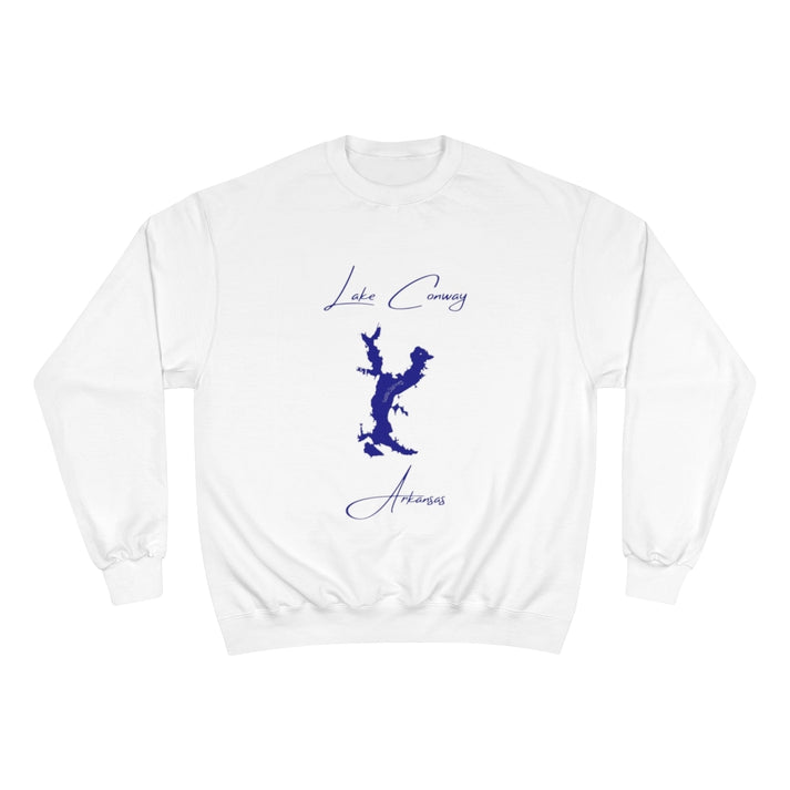 Arkansas  Lake  Conway  Sweatshirt  front  position  view  from  front  white.webp