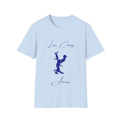 Arkansas  Lake  Conway  T-shirt  front  position  view  from  front  light  blue.webp