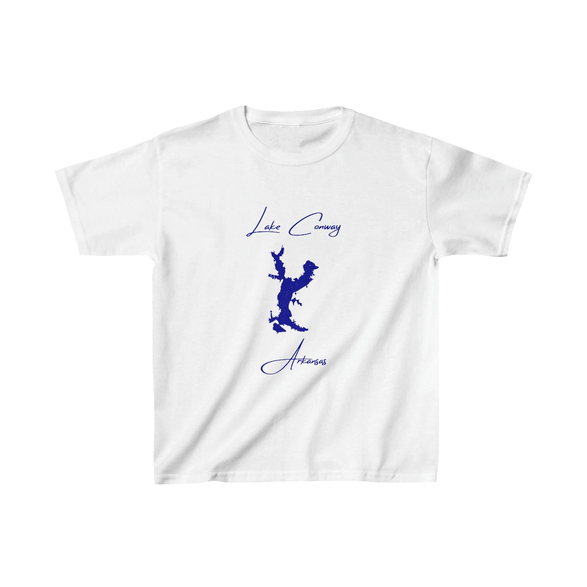 Arkansas  Lake  Conway  Youth  T-shirt  front  position  view  from  front  white.webp