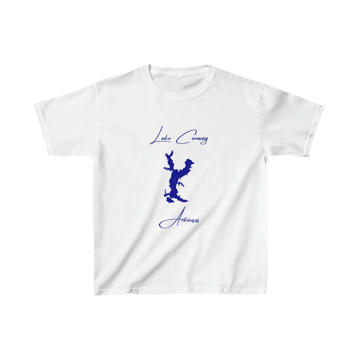 Arkansas  Lake  Conway  Youth  T-shirt  front  position  view  from  front  white.webp