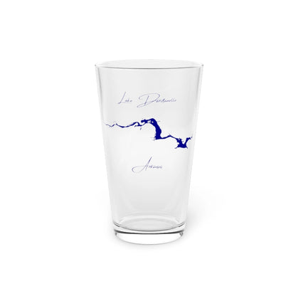 Arkansas  Lake  Dardanelle  16oz  Pint  Glass  front  position  view  from  front  16oz.webp