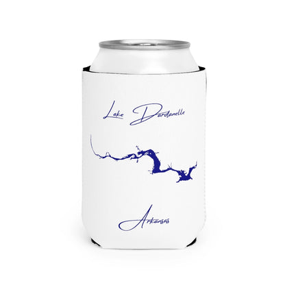 Arkansas  Lake  Dardanelle  Can  Koozie  front  position  view  from  front-2  white.webp