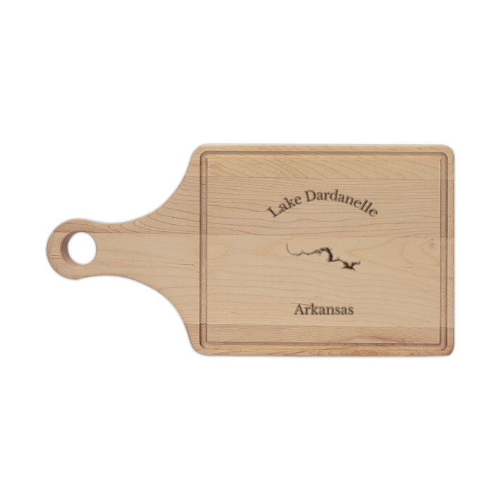 Arkansas  Lake  Dardanelle  Engraved  Cutting  Board  front  position  view  from  front  maple.webp