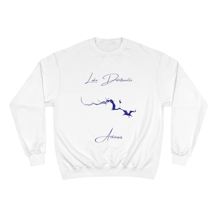 Arkansas  Lake  Dardanelle  Sweatshirt  front  position  view  from  front  white.webp