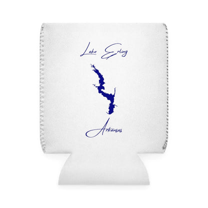 Arkansas  Lake  Erling  Can  Koozie  front  position  view  from  front-1  white.webp