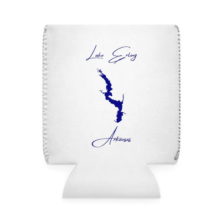 Arkansas  Lake  Erling  Can  Koozie  front  position  view  from  front-1  white.webp
