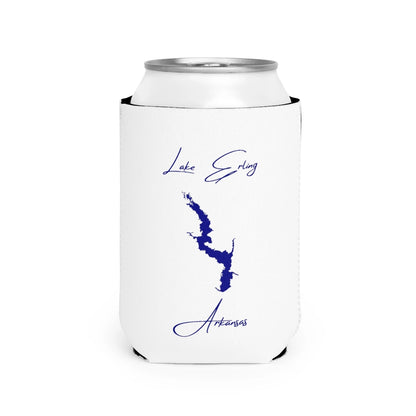 Arkansas  Lake  Erling  Can  Koozie  front  position  view  from  front-2  white.webp