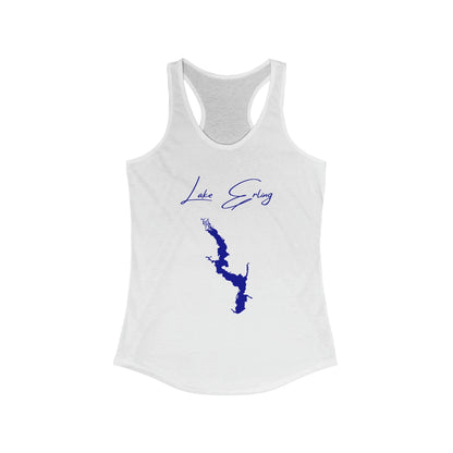 Arkansas  Lake  Erling  Racerback-Tank  front  position  view  from  front  solid  white.webp