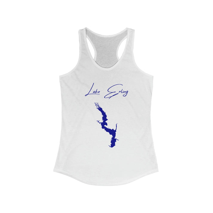 Arkansas  Lake  Erling  Racerback-Tank  front  position  view  from  front  solid  white.webp