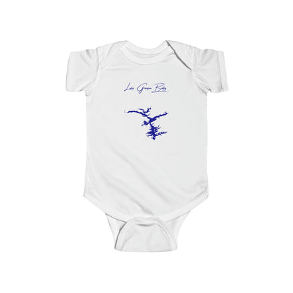 Arkansas  Lake  Greeson  Onesie  front  position  view  from  front  white.webp