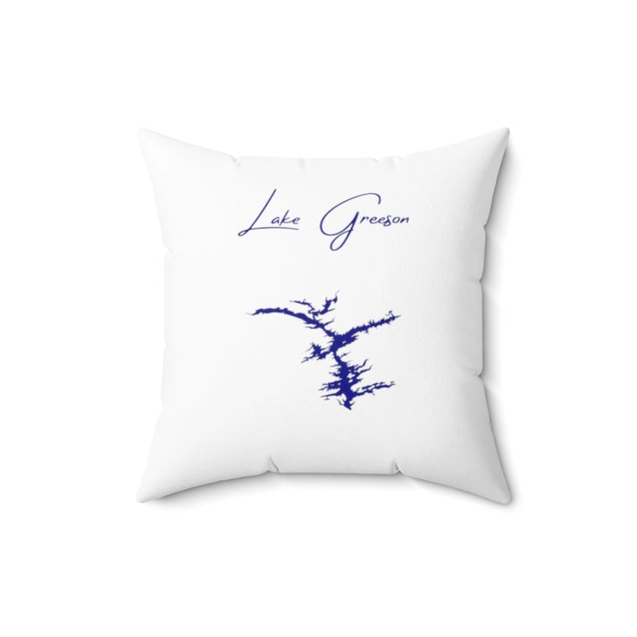 Arkansas  Lake  Greeson  Pillow  front  position  view  from  back  16  x  16.webp