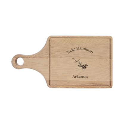 Arkansas  Lake  Hamilton  Engraved  Cutting  Board  front  position  view  from  front  maple.webp