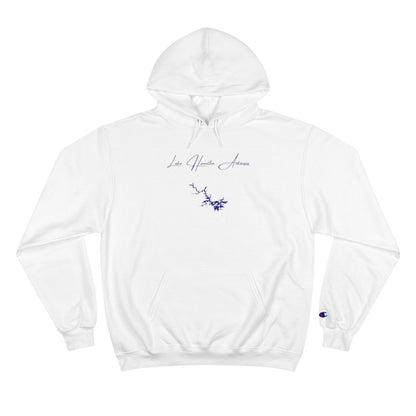 Arkansas  Lake  Hamilton  Hoodie  front  position  view  from  front  white.webp