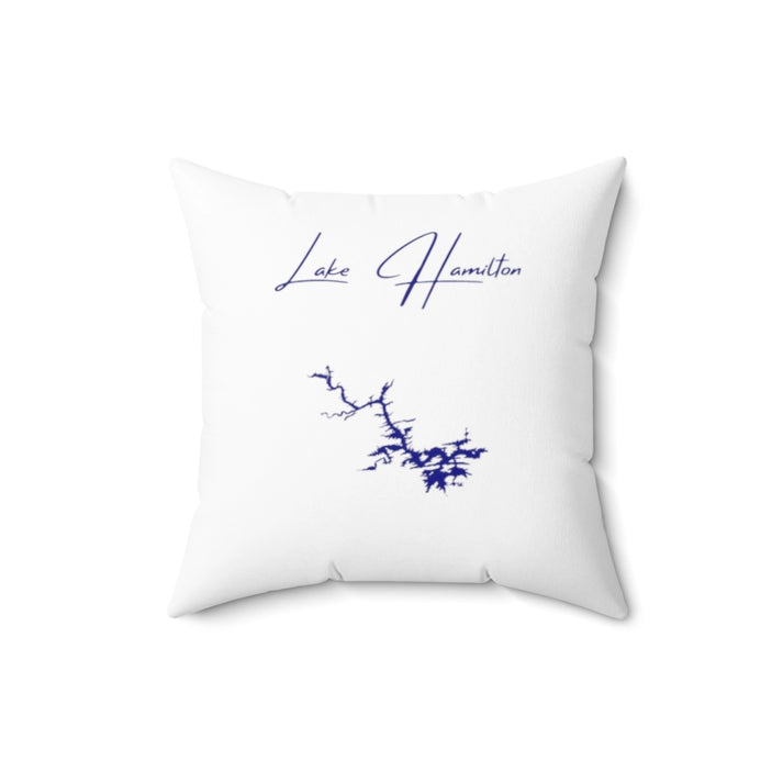 Arkansas  Lake  Hamilton  Pillow  front  position  view  from  front  16  x  16.webp