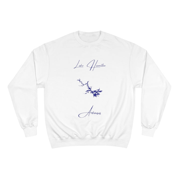 Arkansas  Lake  Hamilton  Sweatshirt  front  position  view  from  front  white.webp