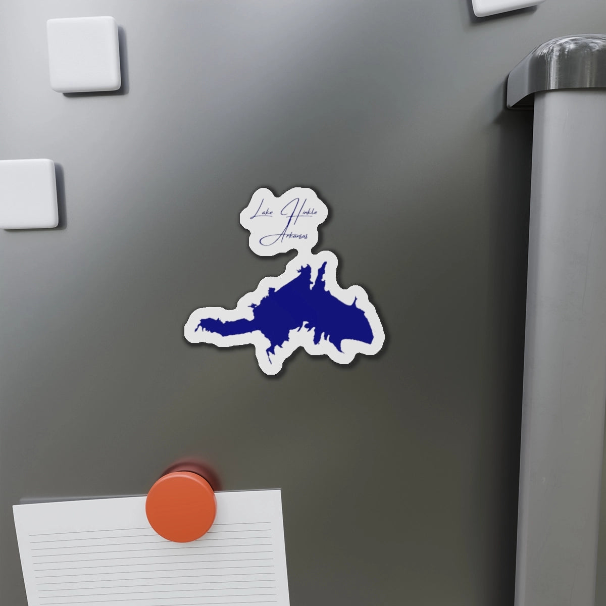 Arkansas  Lake  Hinkle  Die  Cut  Magnet  front  position  view  from  context-1  4  x  4.webp