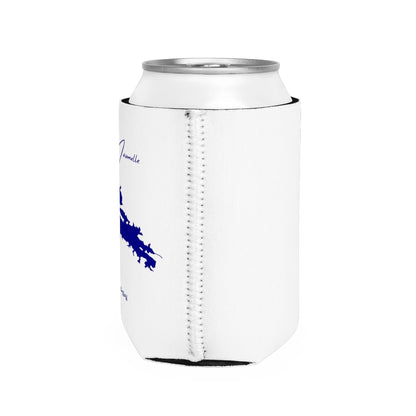 Arkansas  Lake  Maumelle  Can  Koozie  all  position  view  from  right  white.webp