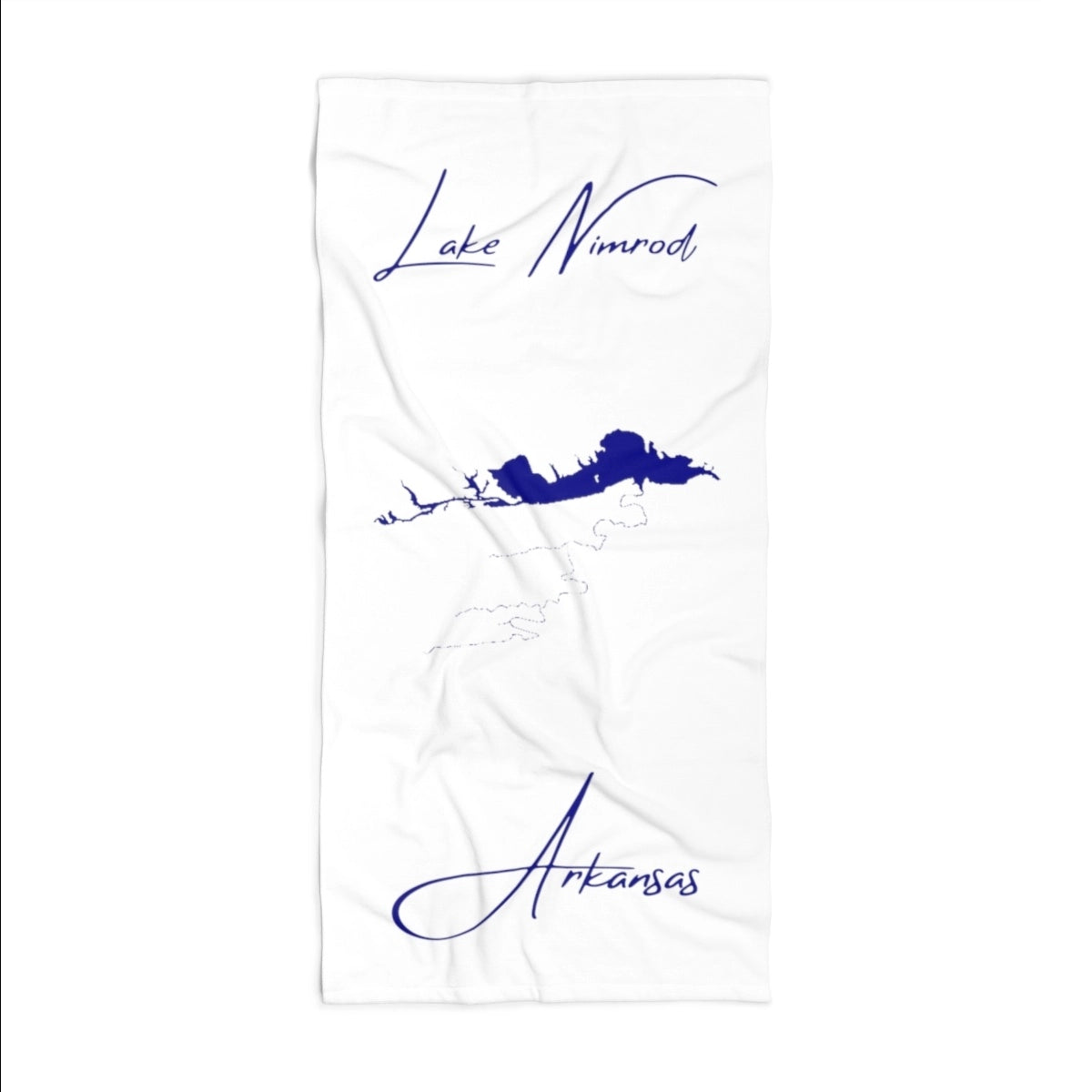 Arkansas  Lake  Nimrod  Beach  Towel  front  position  view  from  front  30  x  60.webp