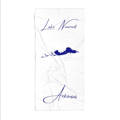 Arkansas  Lake  Nimrod  Beach  Towel  front  position  view  from  front  30  x  60.webp