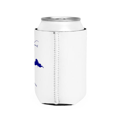 Arkansas  Lake  Nimrod  Can  Koozie  all  position  view  from  right  white.webp