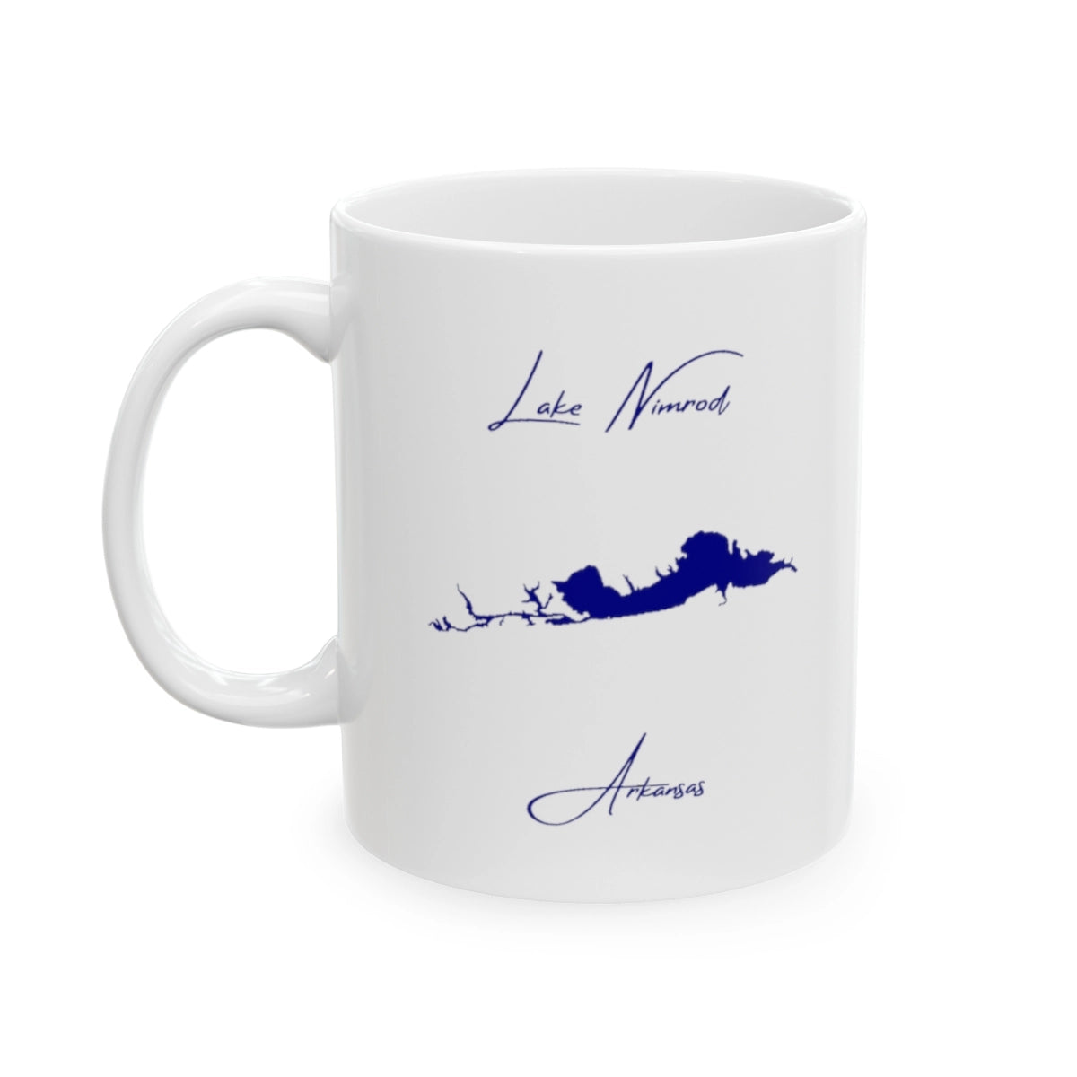 Arkansas  Lake  Nimrod  Ceramic  Mug  other  position  view  from  left  11oz.webp