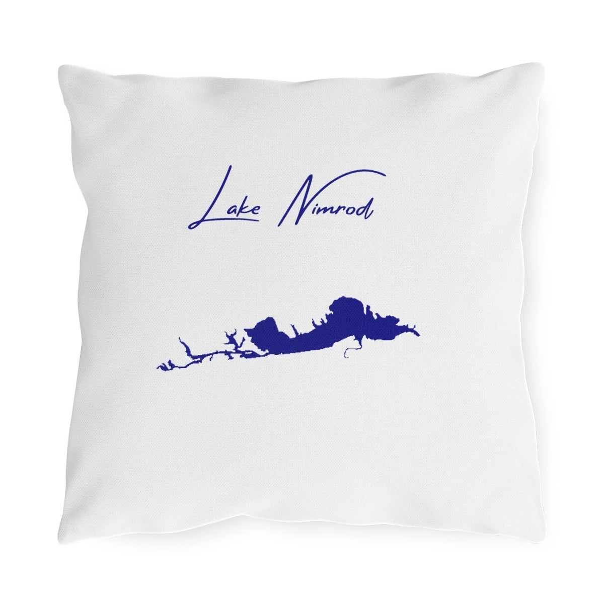 Arkansas  Lake  Nimrod  Outdoor  Pillow  front  position  view  from  front  16  x  16.webp