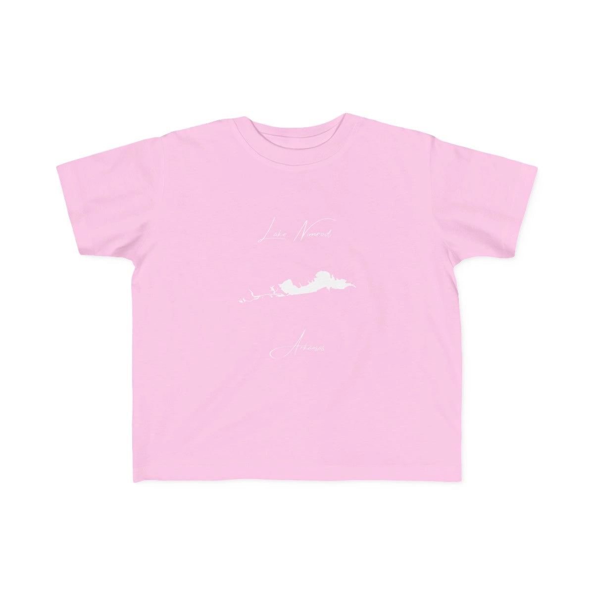 Arkansas  Lake  Nimrod  Toddler  T-shirt  front  position  view  from  front  pink.webp