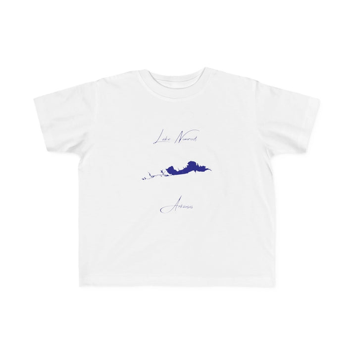 Arkansas  Lake  Nimrod  Toddler  T-shirt  front  position  view  from  front  white.webp