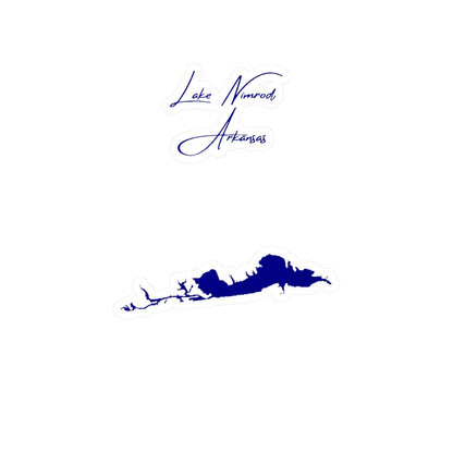 Arkansas  Lake  Nimrod  Vinyl  Decal  other  position  view  from  front  4  x  6.webp