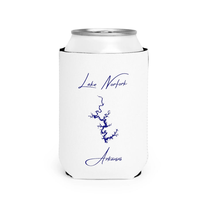 Arkansas  Lake  Norfork  Can  Koozie  front  position  view  from  front-2  white.webp