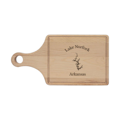 Arkansas  Lake  Norfork  Engraved  Cutting  Board  front  position  view  from  front  maple.webp