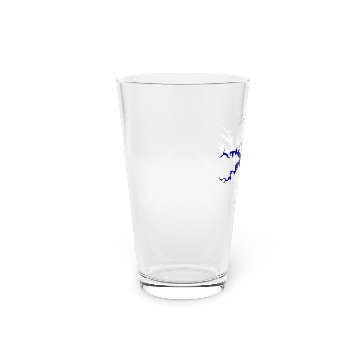 Arkansas  Lake  Ouachita  16oz  Pint  Glass  front  position  view  from  left  16oz.webp