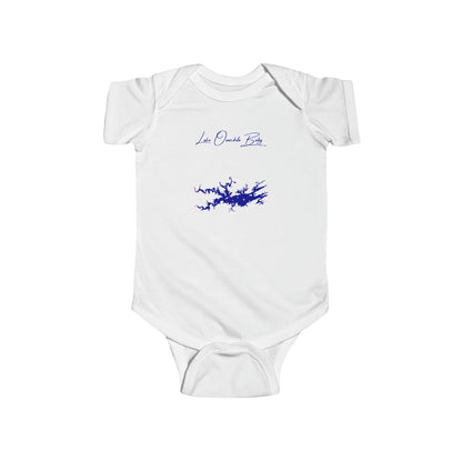 Arkansas  Lake  Ouachita  Onesie  front  position  view  from  front  white.webp