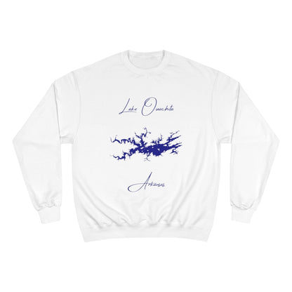 Arkansas  Lake  Ouachita  Sweatshirt  front  position  view  from  front  white.webp